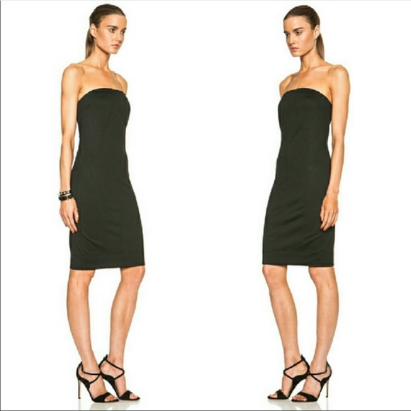 NWOT HELMUT LANG Minimalist Strapless Dress P - Picture 2 of 6